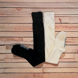 NWOT OTK Steve Madden cotton blend knit socks stretch over the knee. 2pair.